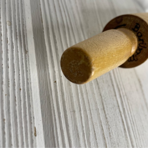 Vintage Baribo Maid Rolling Pin Hardwood 16.5” - Picture 9 of 9